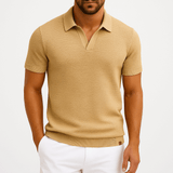Miles - Textured Polyester Polo