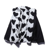 Bonnie - Reversible Heart Print Coat