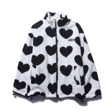 Bonnie - Reversible Heart Print Coat