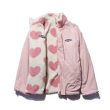 Bonnie - Reversible Heart Print Coat